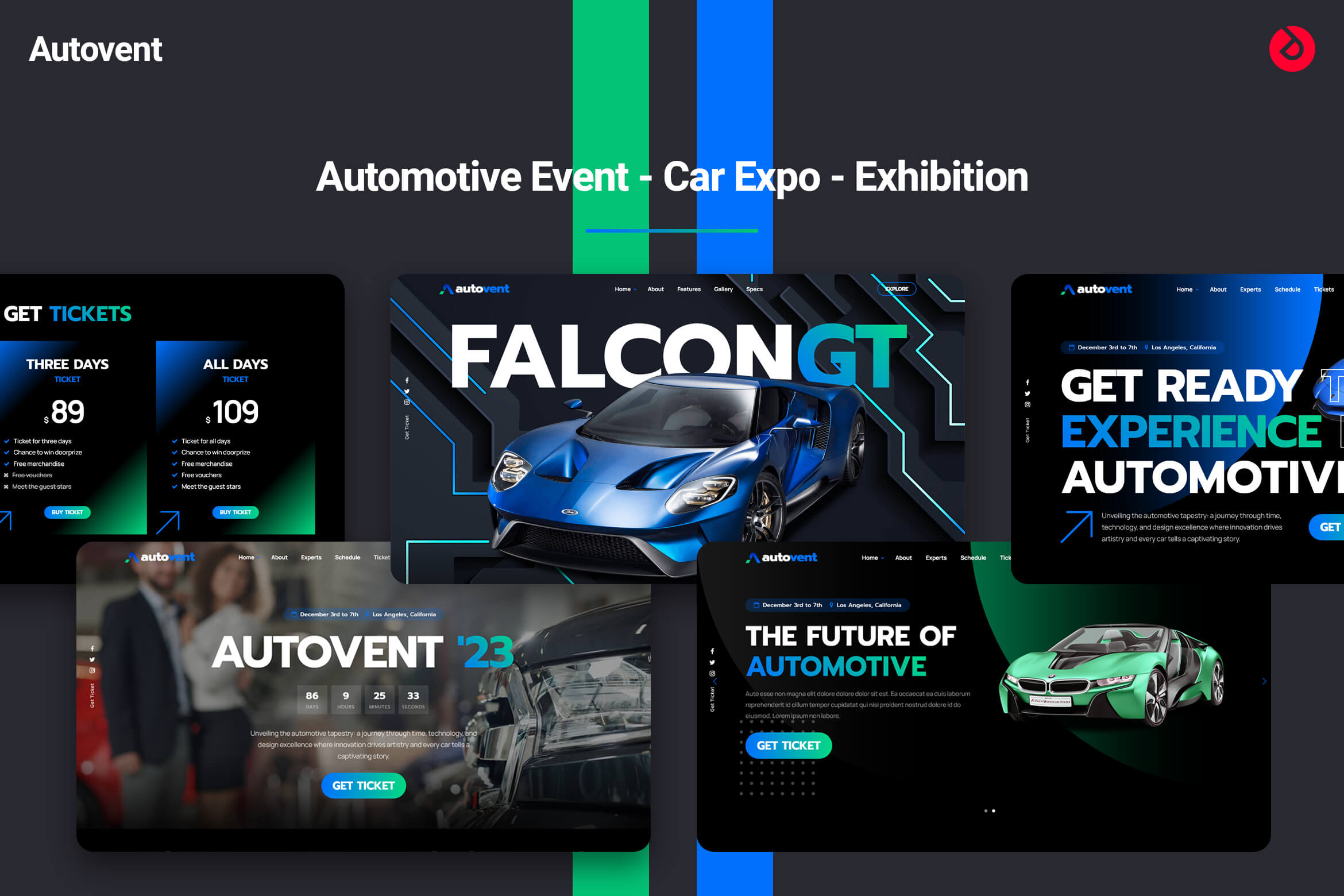 Autovent - Auto & Automotive Event, Car Expo, Exhibition Website Template - 1